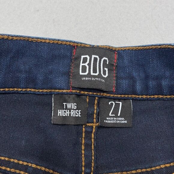 BDG Urban‎ Outfitters Jeans Womens 27 x 29 High Rise Twig Skinny Dark Wash - Picture 7 of 11